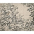 thumbnail image 2 of Abraham Genoels II 24x20 Black Ornate Framed Double Matted Museum Art Print Titled: Landscape with Man On&nbsp;Horseback, 2 of 5