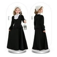 thumbnail image 6 of EnJoCho Girls Historical Dress - Ruffled Doll Collar Outfit with Button for Halloween & Cos-play Dress, 6 of 9