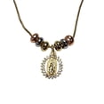 thumbnail image 4 of MEDALLA DE VIRGEN ZIRCONIAS PARA BAUTIZO DE ORO LAMINADO, 4 of 5