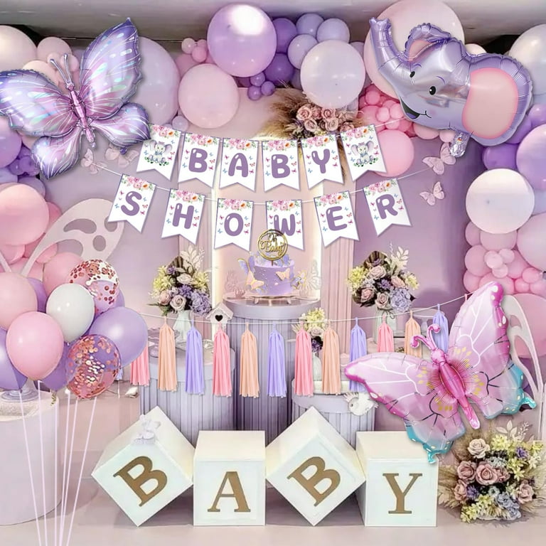 SPECOOL Elephant Baby Shower Decorations for Girl, Pink White