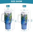 thumbnail image 3 of Ryvnso 30 oz Tumbler with Handle and Straw Insulated Stainless Steel Travel Mug with Lid Lavender Oil Paint, 3 of 9