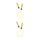 thumbnail image 1 of Sonducket Cuerda de saltar Cable de salto Accesorio de fitness Luminoso Divertido Ajustable Atractivo Suministros de gimnasio Equipo deportivo Amarillo 2Conjunto, 1 of 1