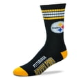thumbnail image 1 of Pittsburgh Steelers Chaussettes Crew à 4 Rayures - For Bare Feet, 1 of 4