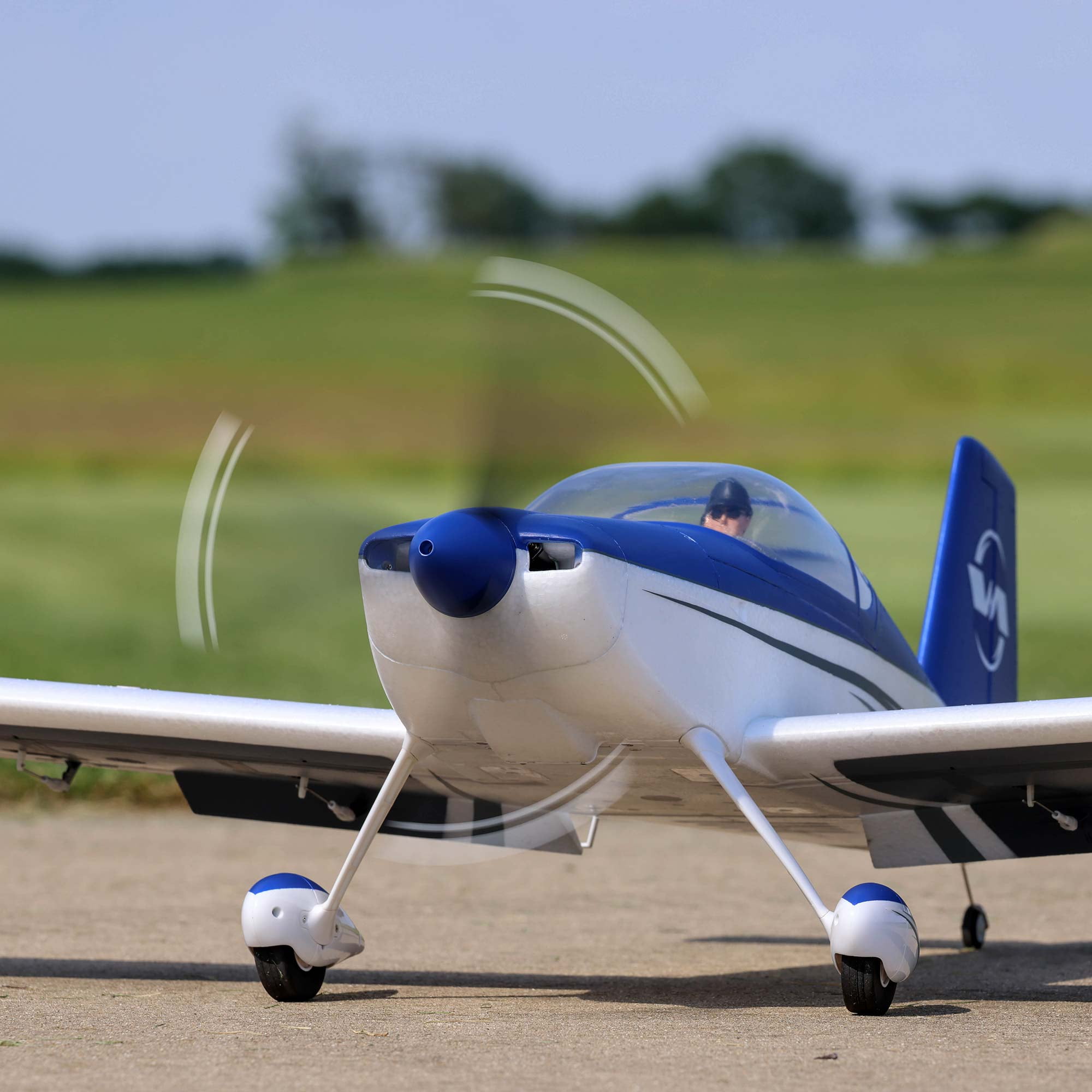 E-flite RC Airplane RV-7 1.1m BNF Basic Transmitter Battery and Charger Not Included with SAFE Select and AS3X EFL01850 Airplanes B&F Electric