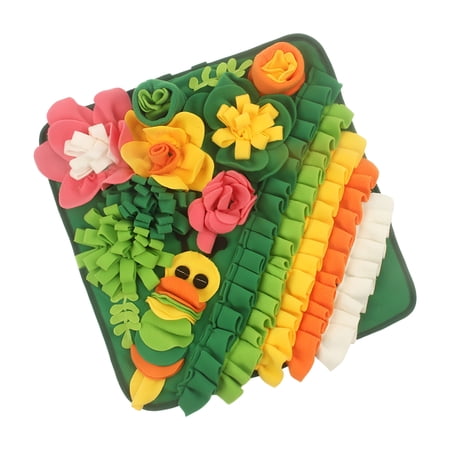 BQBQERT Dog Toy Treat Dispensing Interactive Dogs Colorful Chew Toy Snuffle Mat