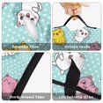 thumbnail image 6 of Multicolor Cat and Dot Blue Pattern Teens Toddler Nap Mat with Pillow, Sleeping Mat Bag for Preschool Daycare 50"x20", 6 of 6