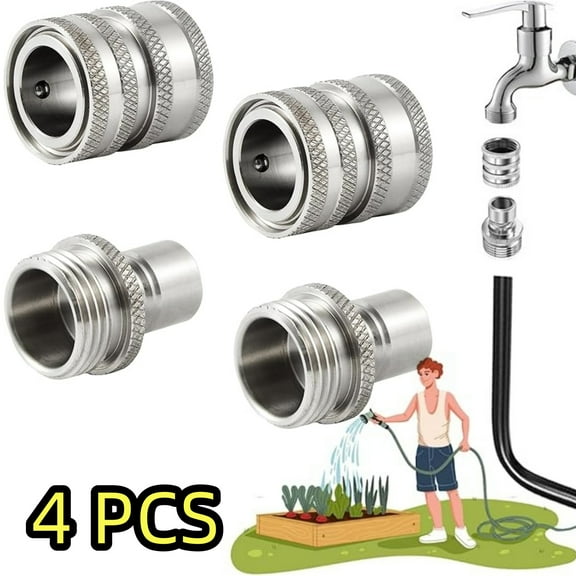 CCF 3/4 inch Water Hose Quick Connect, Garden Hose Connector, Release Pump Fittings for Faucet,Sprayer