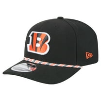 Men's New Era Black Cincinnati Bengals Gameday Multi Rope 9SEVENTY Stretch-Snap Hat