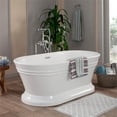 thumbnail image 3 of Altair Design Solace 59" x 30" Freestanding Soaking Acrylic Bathtub in White, 3 of 15