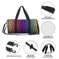 thumbnail image 5 of JUNZAN Gym Bag for Men & Women - Duffle Bag for Travel,Sports,Fitness & WorkoutLeopard Neon Rainbow Gradient, 5 of 7