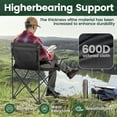 thumbnail image 3 of Camping Chairs -Lightweight and Supportive Chairs for Adult and Lightweight Individuals - Compact, Durable, and Portable - Ideal for Camping, Hiking, Beach, and Picnics -Carry Bag, 3 of 7