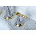thumbnail image 7 of Kingston Brass Milano Two Handle 8" to 16" Widespread Lavatory Faucet with Brass Pop-up, 7 of 7
