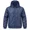 Blue, variant on Men's Hooded Nylon Full Zip Mesh Lined Lightweight Windbreaker Jacket, Black, XL