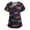 Green #10, variant on Womens Halloween Scrub Tops Skull Skeleton Short Sleeve Funny Medical Uniform Bat Candy Spooky V Neck Medical Scrubs, M