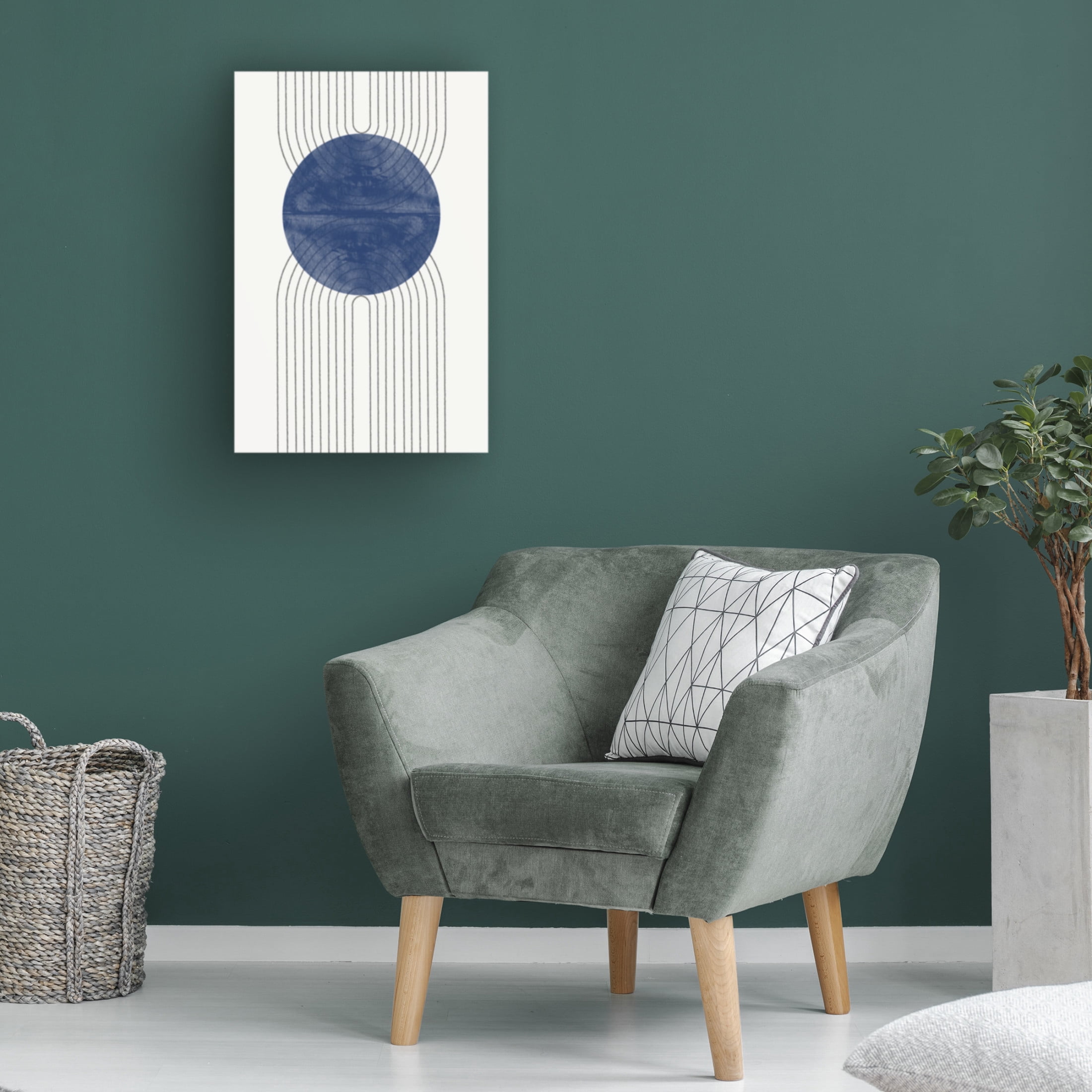Trademark Fine Art THE MIUUS STUDIO Blue Moon No1 Canvas Wall Art