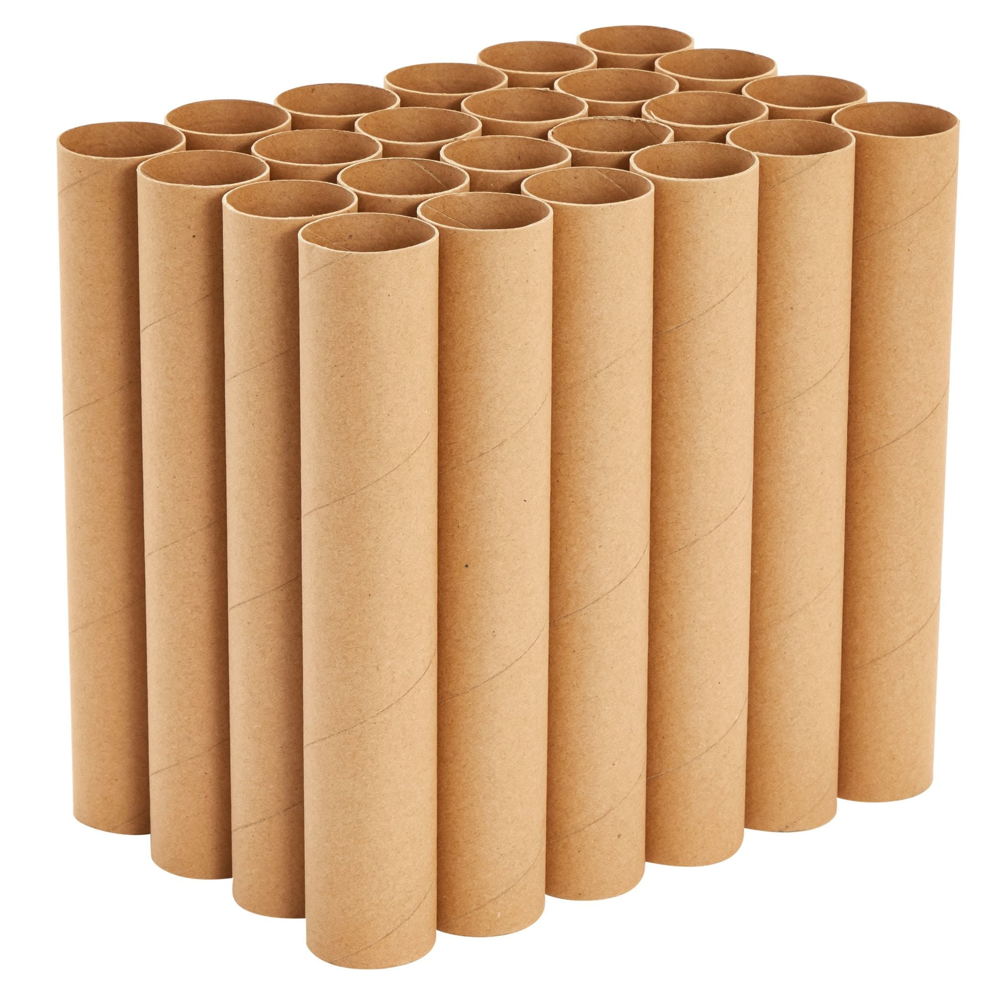 24 Pack White Cardboard Tube, Craft Toilet Paper Rolls for Kids, DIY  Classroom Art Projects, 10 inch
