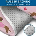 thumbnail image 4 of Colorful Funny Dachshund Bathroom Rugs Sets 3 Piece,Toilet Cover Set,Absorbent Non Slip Bathroom Mats Sets with U-Shaped Contour Rug Toilet Rug Set, 4 of 5