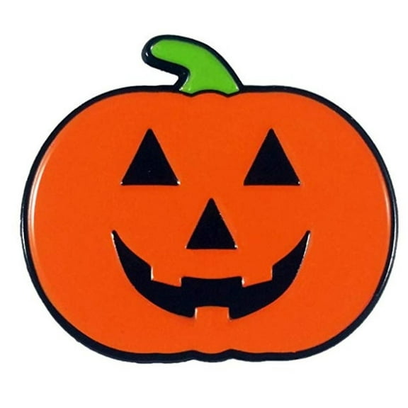 Smiling Jack'O Lantern, Happy Halloween Pumpkin Enamel PinBrooch for Jacket Tote Hand Bag