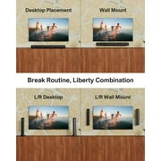 ULTIMEA 2.2ch Sound Bar for TV, Built-in Dual Subwoofer, 2 in 1 Separable Bluetooth 5.3 Soundbar , Bassmax Adjustable TV Surround Sound Bar, HDMI-ARC/Optical/Aux Home Theater Speakers, Wall Mount