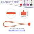 thumbnail image 2 of Lanyard para teléfono inteligente Uxcell, lanyard universal para teléfono celular, correa ajustable para teléfono, lanyard cruzado, parche naranja, 2 of 7