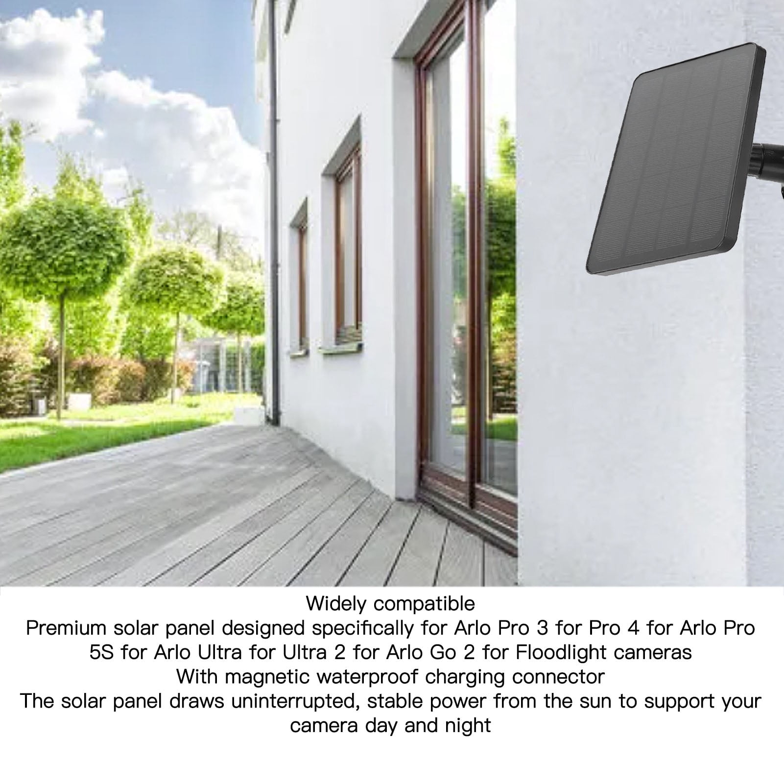 Cargador solar Ring para timbres a batería - Video Doorbell (2.a generación - lanzamiento de 2020