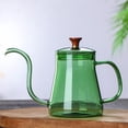 thumbnail image 3 of GUOOL Gooseneck Glass Pour Over Kettle for Coffee Tea Brewing green 600ml, 3 of 9