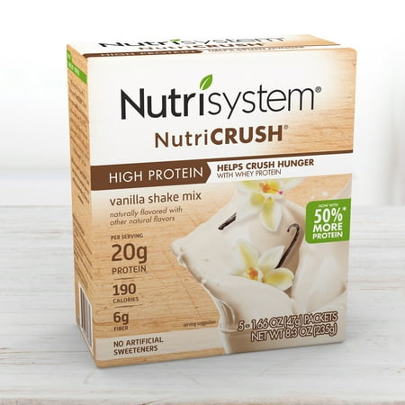 Nutrisystem NutriCrush Vanilla Shake Powder, 1.66 Oz,