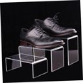 thumbnail image 3 of SASABAXI 3Pcs Acrylic U Shaped Display Riser for Retail Sneaker Shoe Storage Home Use, 3 of 8