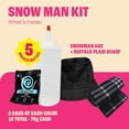 thumbnail image 2 of Chameleon Colors Paint Your Own Snowman Kit - Color Powder Snowman Decorating Kit - Includes 8 Packets of Colored Chalk in 4 Colors, 4 Squirt Bottles, Snowman Top Hat, and Scarf, 2 of 6