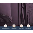 thumbnail image 3 of SGI Bedding 600 TC Egyptian Cotton Bed Sheet Set - King Size Sheets 600 Count Sheets for King Size Bed - Soft, Durable Sheets Cotton Sheets in 600 TC 15" Deep Plum, 3 of 8