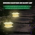 thumbnail image 6 of Solar Deck Lights Post Lamp Fences for Outdoor Yard Decor Garden Decorate White Plastic, 6 of 6