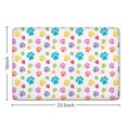 thumbnail image 5 of Pets Paws Print Colorful Flannel Non Slip Door Rugs,Washable Door Mats Indoor,Decorative Door Mats,Dirt-Resistant and Absorbent Doormat for Entrance,Bedroom,Kitchen,Bathroom,23.5x16in(60x40cm), 5 of 5
