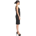 thumbnail image 3 of Homa Bow Back Dress - Women's Satin midi dress with low back and bow trim, 3 of 13