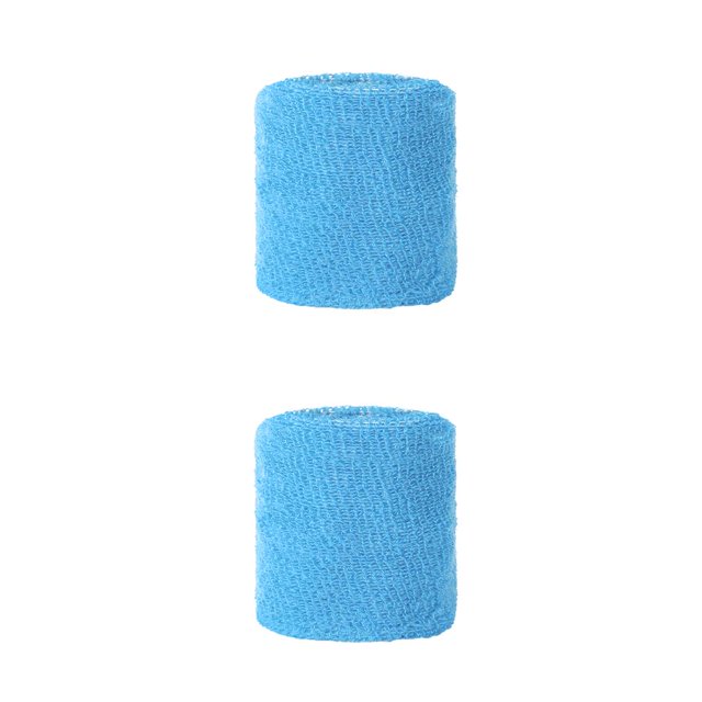 Greeniant Muñequera deportiva que absorbe el sudor muñequera elástica unisex para niños adultos, azul cielo cielo azul 2piezas