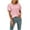 Pink tops 2024 summer, variant on Wycnly Summer Tops for Women Summer Tops Ruffle Sleeve Lightweigh Hollow out Blouses 2024 Fashion Solid Shirt Ladies Crewneck Short Sleeve Tunic Top