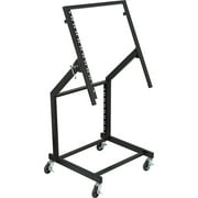 Angle View: Musician's Gear Rolling Rack Stand