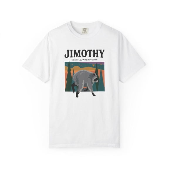 Jimothy the Raccoon Meme Tee | Seattle Washington T-Shirt | Woodland Graphic