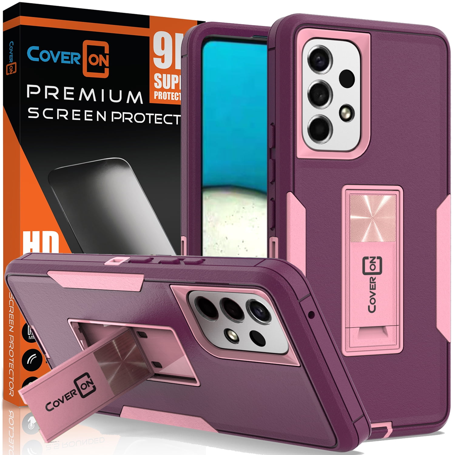 CoverON For Samsung Galaxy A53 5G Case with Screen Protector Tempered