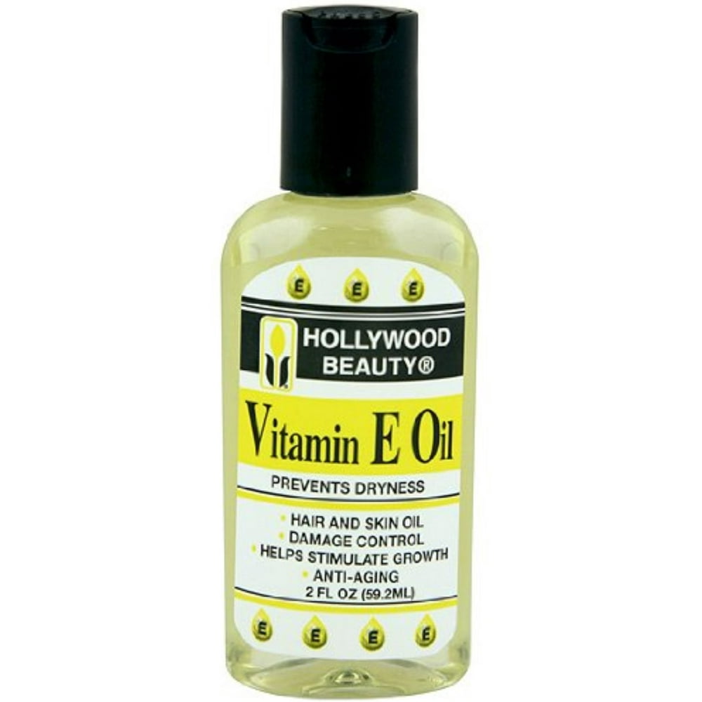 Hollywood Beauty Vitamin E Oil Hair & Skin Treatment, 2 oz (Pack of 4