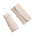 thumbnail image 2 of Paraguas plegable con estuche, paraguas portátil, paraguas de viaje resistente a la intemperie , beige, 2 of 9