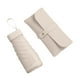 thumbnail image 2 of Paraguas plegable para lluvia, paraguas de viaje con estuche para actividades al aire libre , beige, 2 of 9