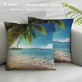 thumbnail image 3 of Pratyus Palm Tree Pillow Cushion Covers for Sofa Couch Home Decor, Summer Pillowcase 1PC 24x24in, 3 of 5