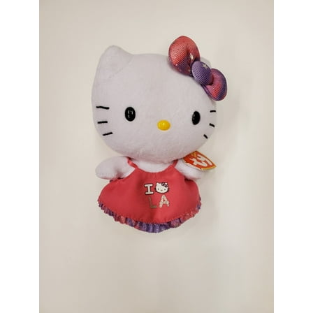 Ty Beanie Baby - Hello Kitty I LOVE LA (6" Plush) (BONUS ONE RANDOM TY ERASER)
