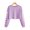 Purple, variant on Sherrylily Girls Kids Crop Tops Long Sleeve Daisy Printed Fashion Pullover