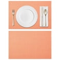 thumbnail image 3 of 1 pcs Placemats Woven Vinyl Place Mats for Dining Table Wipe Clean Heat Resistant Washable Kitchen Table Mats Washable Durable Place Mats, 17.7"x11.8", 3 of 9