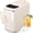 White, variant on Compact Countertop Ice Maker, 18 Lbs/Day Bullet Ice, 8 Mins Fast Ice, Self-Cleaning Low Noise, for Office Bedroom RV