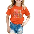 thumbnail image 1 of MEZZALL T-Shirt Mode Décontracté à Imprimé Graphique pour Garçons et Filles, Col Rond, Manches Courtes, Orange, 10-11 Ans, 1 of 4