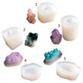 thumbnail image 3 of Techinal Fait à la Main Cristal Naturel Quartz Roche Cluster Géode Druzy Pierre Résine Époxy Moule Pendentif Moule Résine Outils de Fabrication de Bijoux, 3 of 16