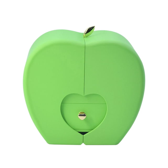 Joyero a prueba de polvo para el Día de San Valentín. Caja para pendientes, colgantes y anillos. verde