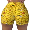 thumbnail image 2 of Fotbe Cute Funny Chicken Shorts Sin Costuras – Shorts Deportivos de Cintura Alta para Mujer, Elásticos para Gimnasio, Yoga, Running o Ciclismo-Small, 2 of 8